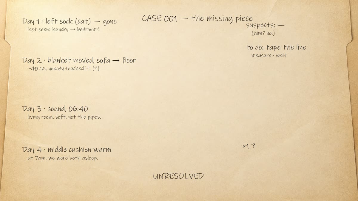 Animated case file sequence frame